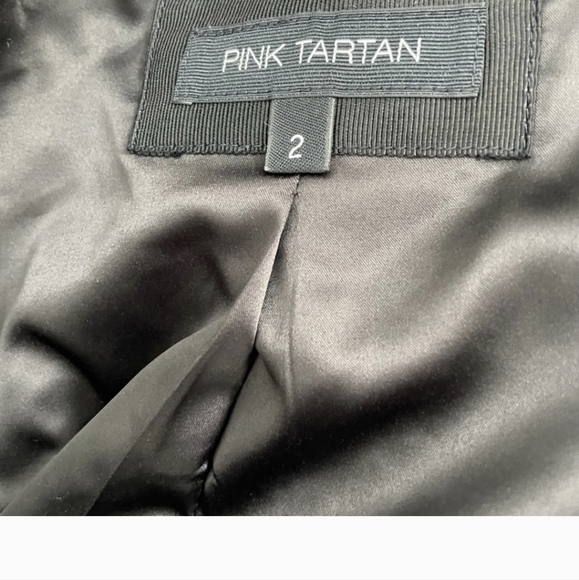 Pink Tartan Wool Blazer Jacket - Picture 8 of 9